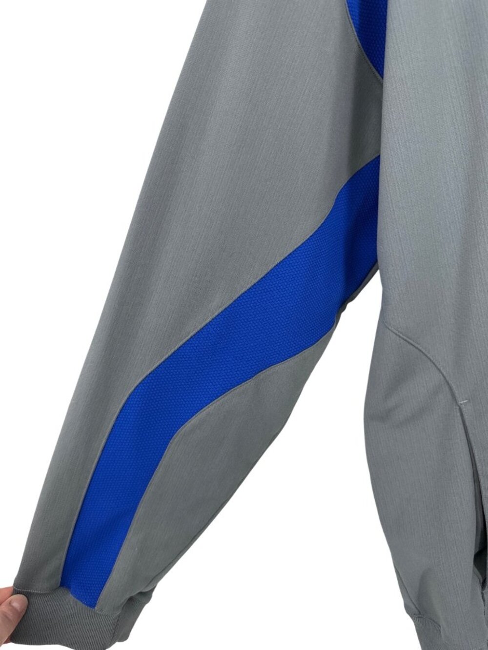 Under Armour Men's Full-Zip Gray & Blue Tracksuit Set With Logo Size XL - Picture 4 of 16